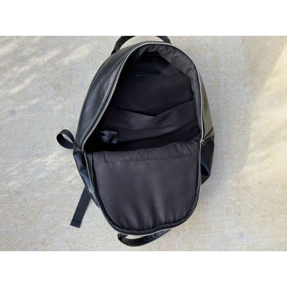 Kendall + Kylie Large Black Vegan Faux Leather Backpack Bag 15.5\